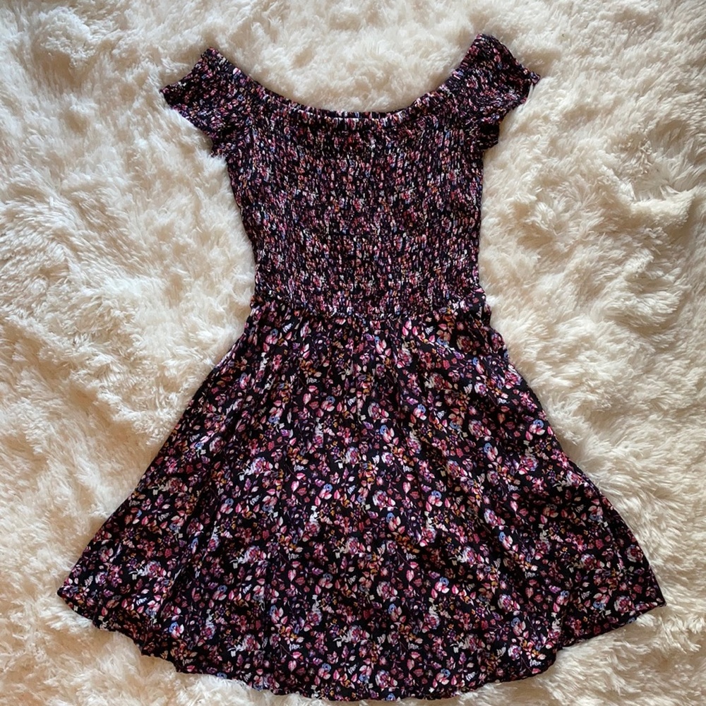 Express Off the shoulders Flare Dress